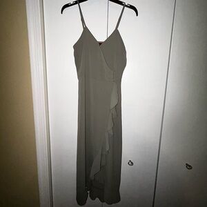 Jennifer Lopez Green Wrap Dress